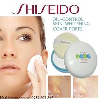 cong-dung-cua-phan-rom-Shiseido Baby Powder Pressed 50gr