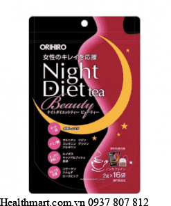 trà giảm cân Orihiro night diet beauty 2021 2022