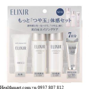 Bộ Shiseido elixir mini 4 món mẫu mới 2021