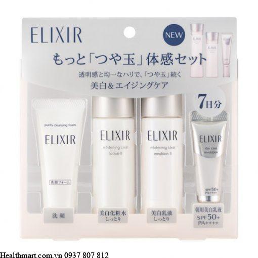 Bộ Shiseido elixir mini 4 món mẫu mới 2021