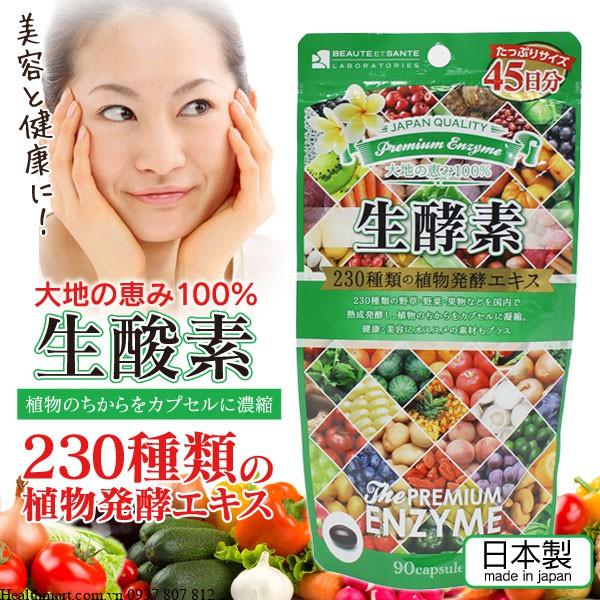 Viên rau the premium enzyme 230 loại rau của Nhật 2021 2022
