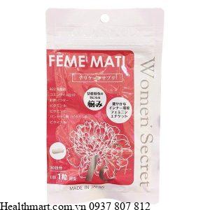 Viên Uống Tiết Tố Nữ Feme Mati Women' Secret của Nhật 2021 2022