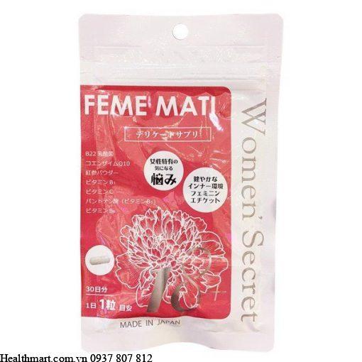 Viên Uống Tiết Tố Nữ Feme Mati Women' Secret của Nhật 2021 2022