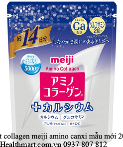 Bột collagen meiji amino plus canxi ɕủα Nhật