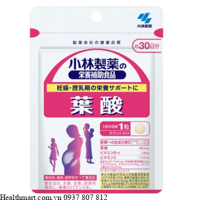 Viên uống Kobayashi axit folic 30 viên