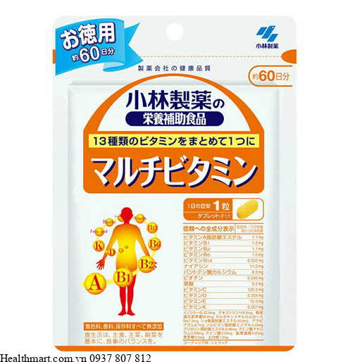 Viên uống kobayashi vitamin tổng hợp 60 viên