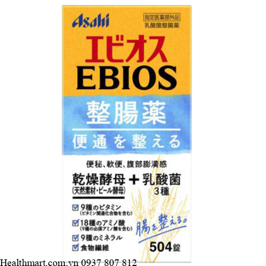 Đại tràng Asahi Ebios 504 viên
