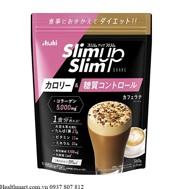 Sinh tố Asahi slim up cafe 360g 