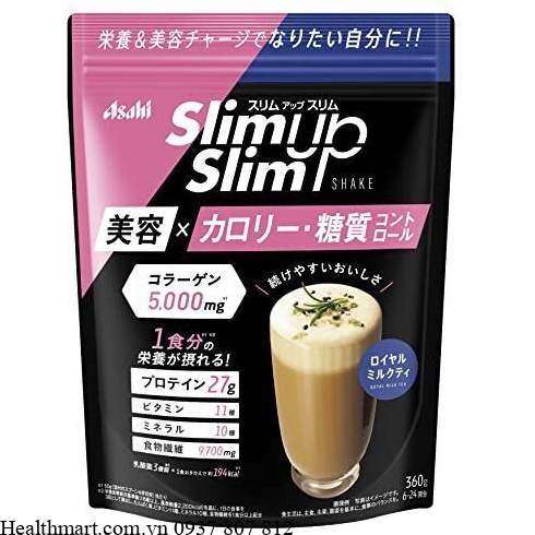 Sinh tố Asahi slim up vị trà sữa 360g