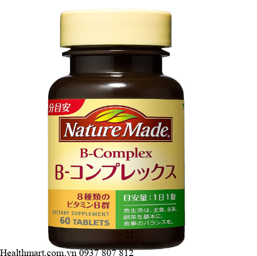 Vitamin b tổng hợp nature made 60 viên