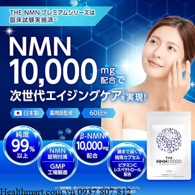 Viên uống NMN 10000 Premium+ của Nhật 60 viên