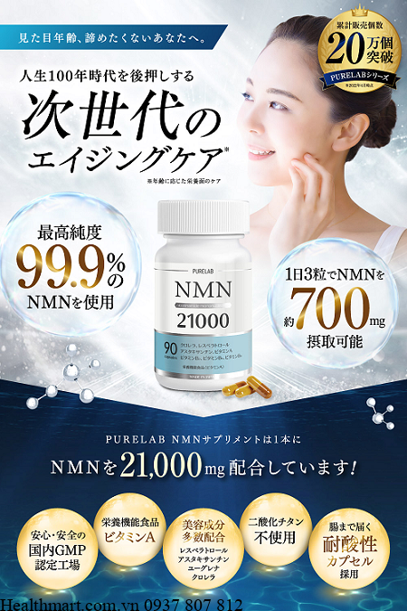 Viên NMN 21000mg của Nhật 90 viên